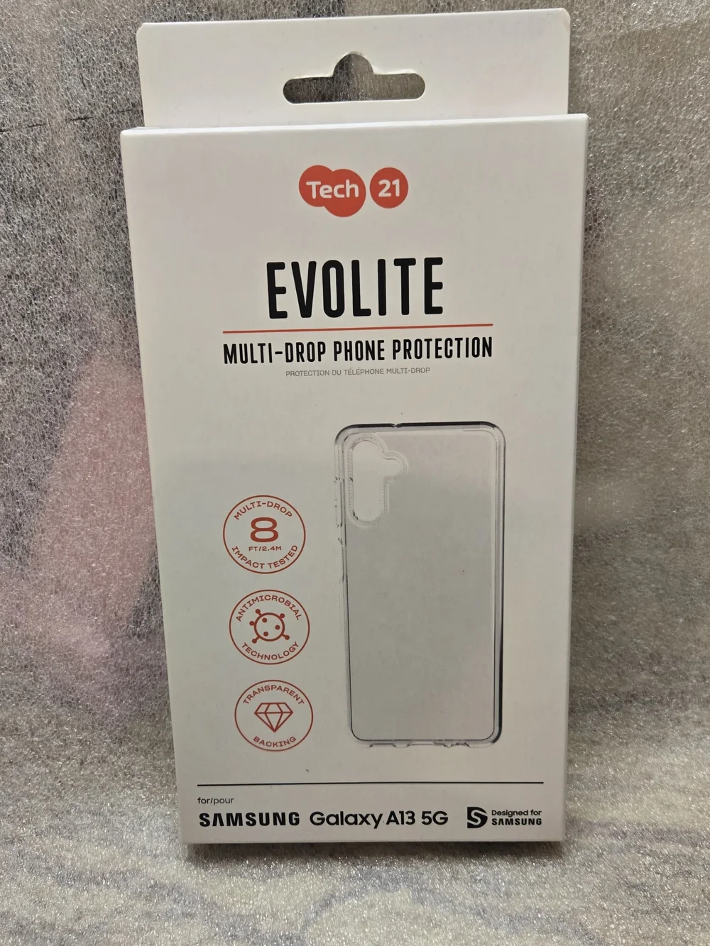tech21 Evolite Clear Transparent Phone Case for Samsung Galaxy A13 5G